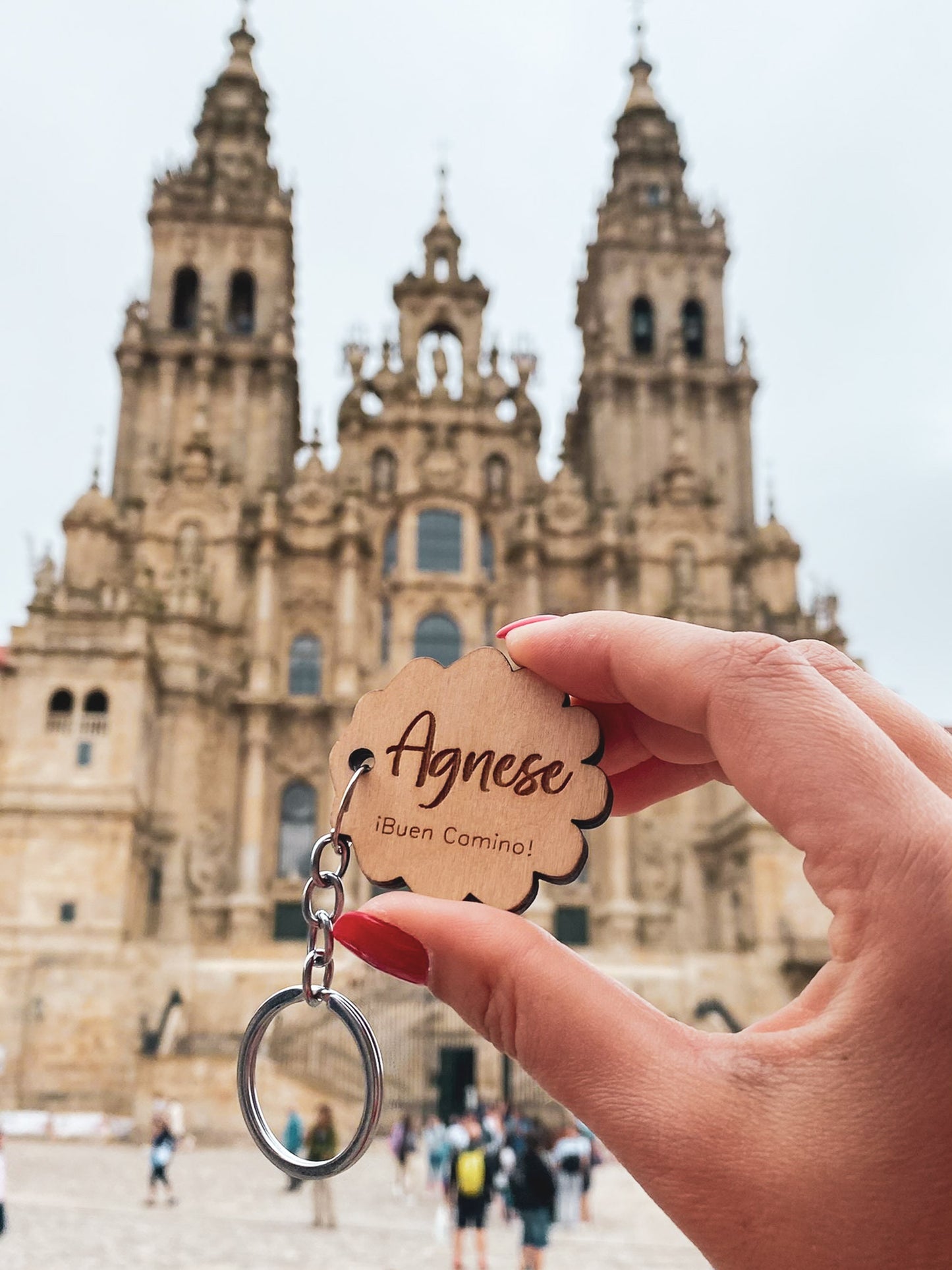 Personalized Buen Camino de Santiago key chain