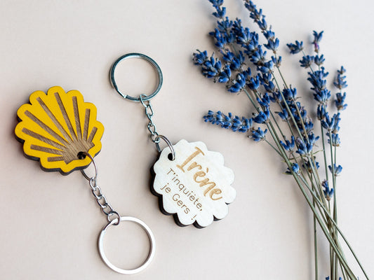 Personalized Buen Camino de Santiago key chain