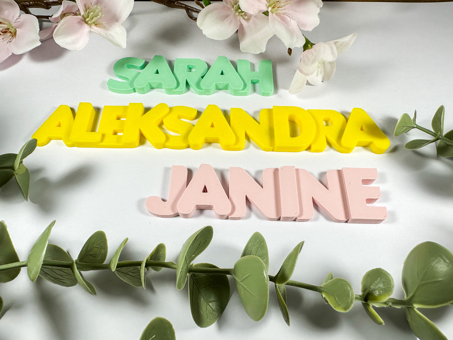 Personalized Name Magnet: 3D Printed One-Color