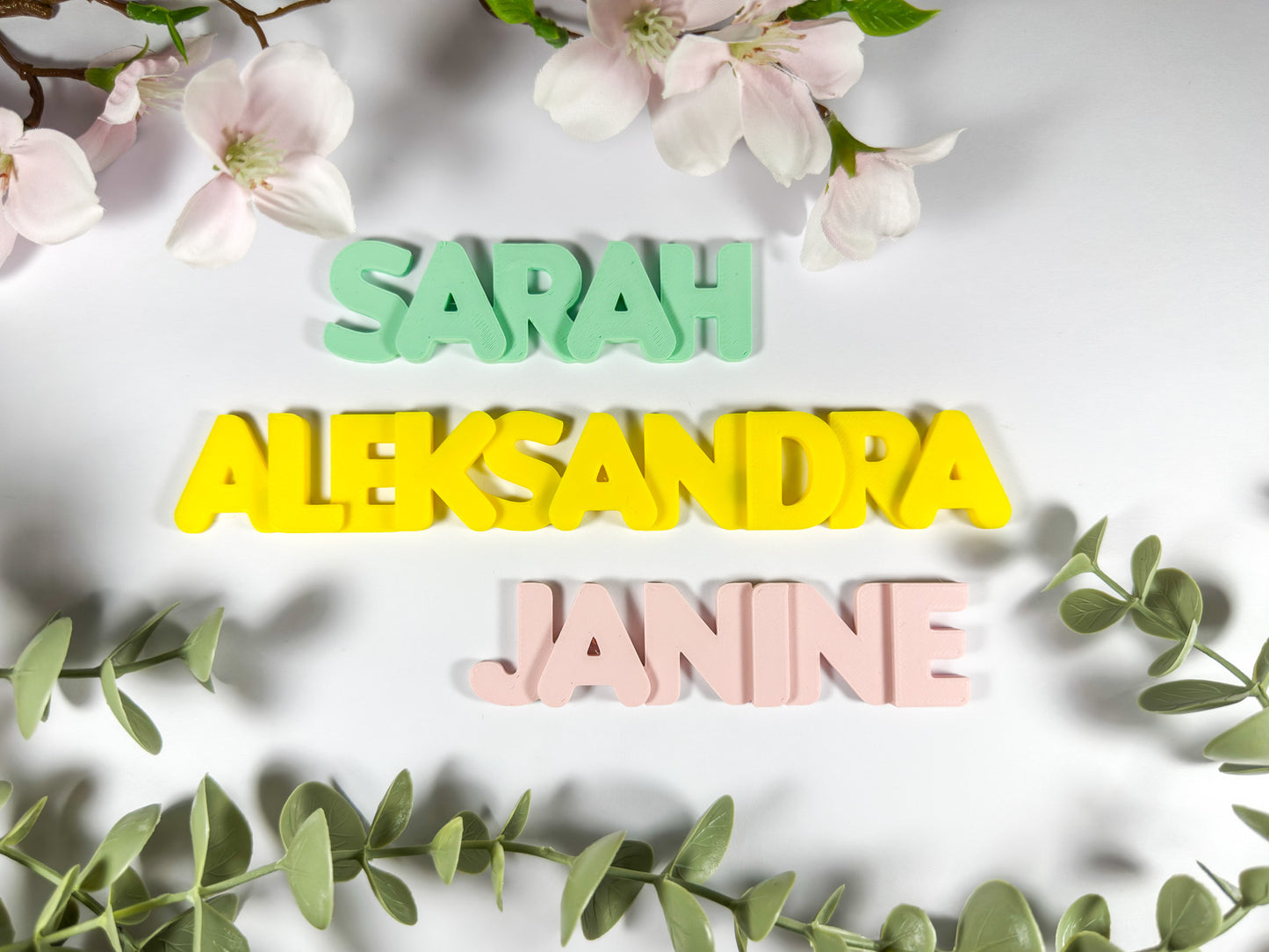 Personalized Name Magnet: 3D Printed One-Color