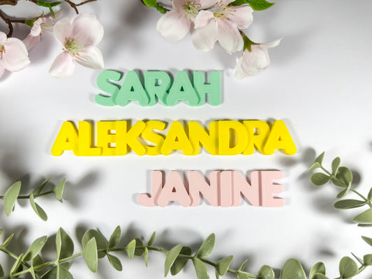 Personalized Name Magnet: 3D Printed One-Color