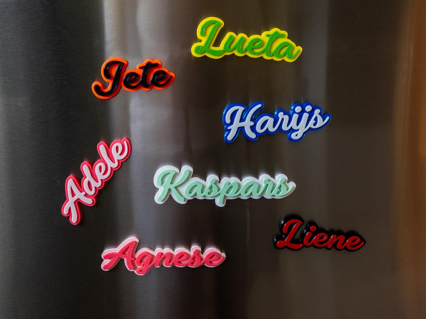Personalized Name Magnet: 3D Printed Two-Color
