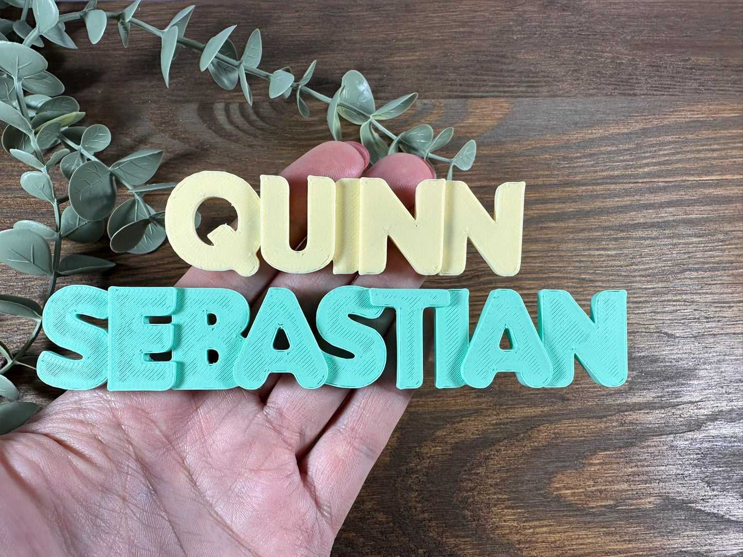 Personalized Name Magnet: 3D Printed One-Color