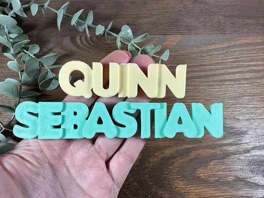 Personalized Name Magnet: 3D Printed One-Color