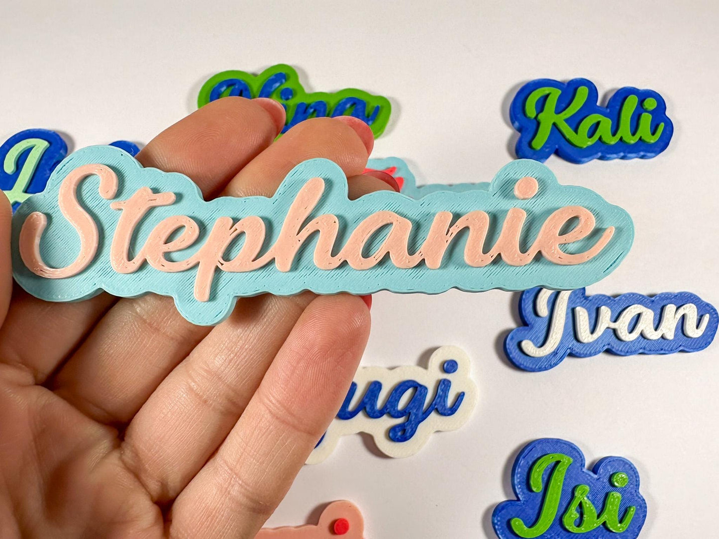 Personalized Name Magnet: 3D Printed Two-Color