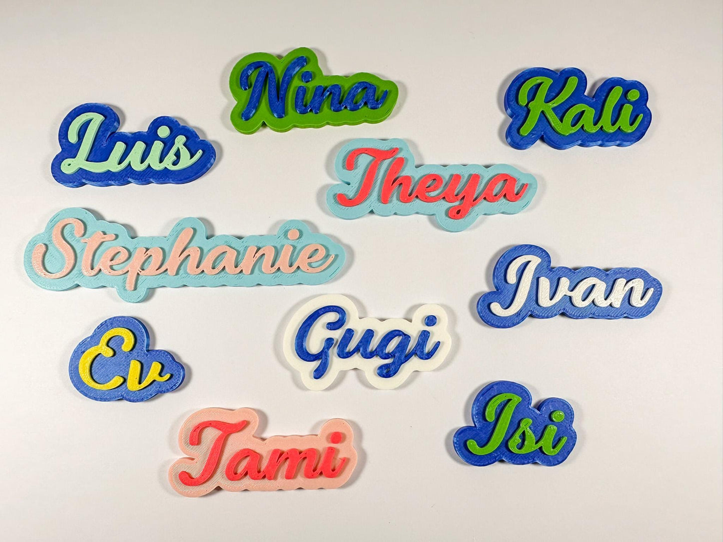 Personalized Name Magnet: 3D Printed Two-Color