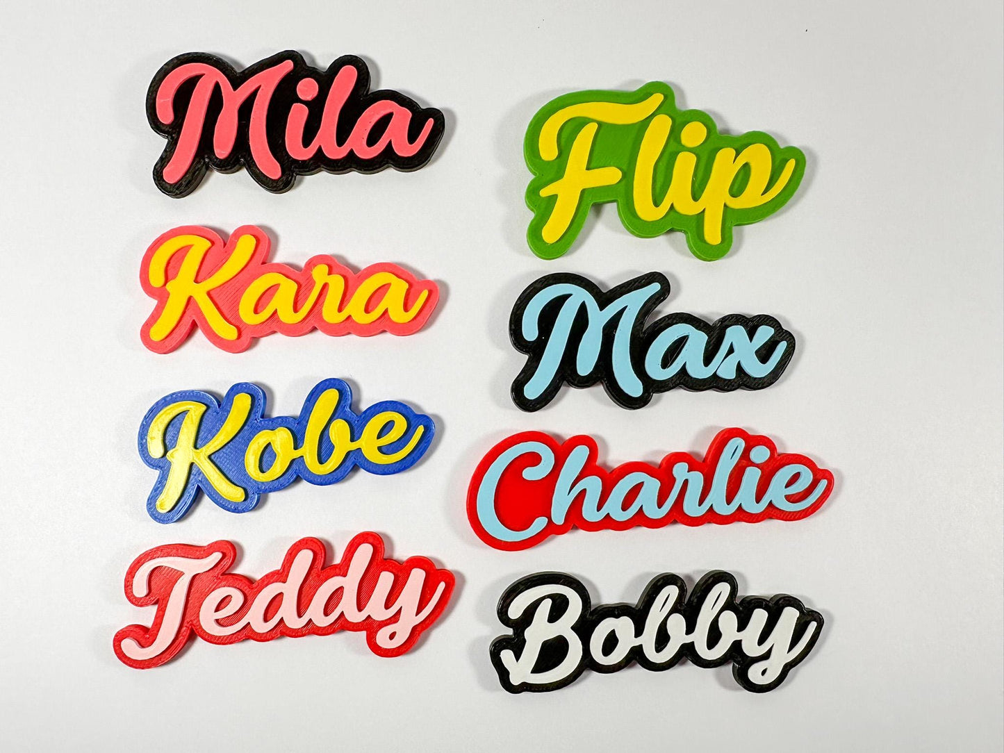 Personalized Name Magnet: 3D Printed Two-Color