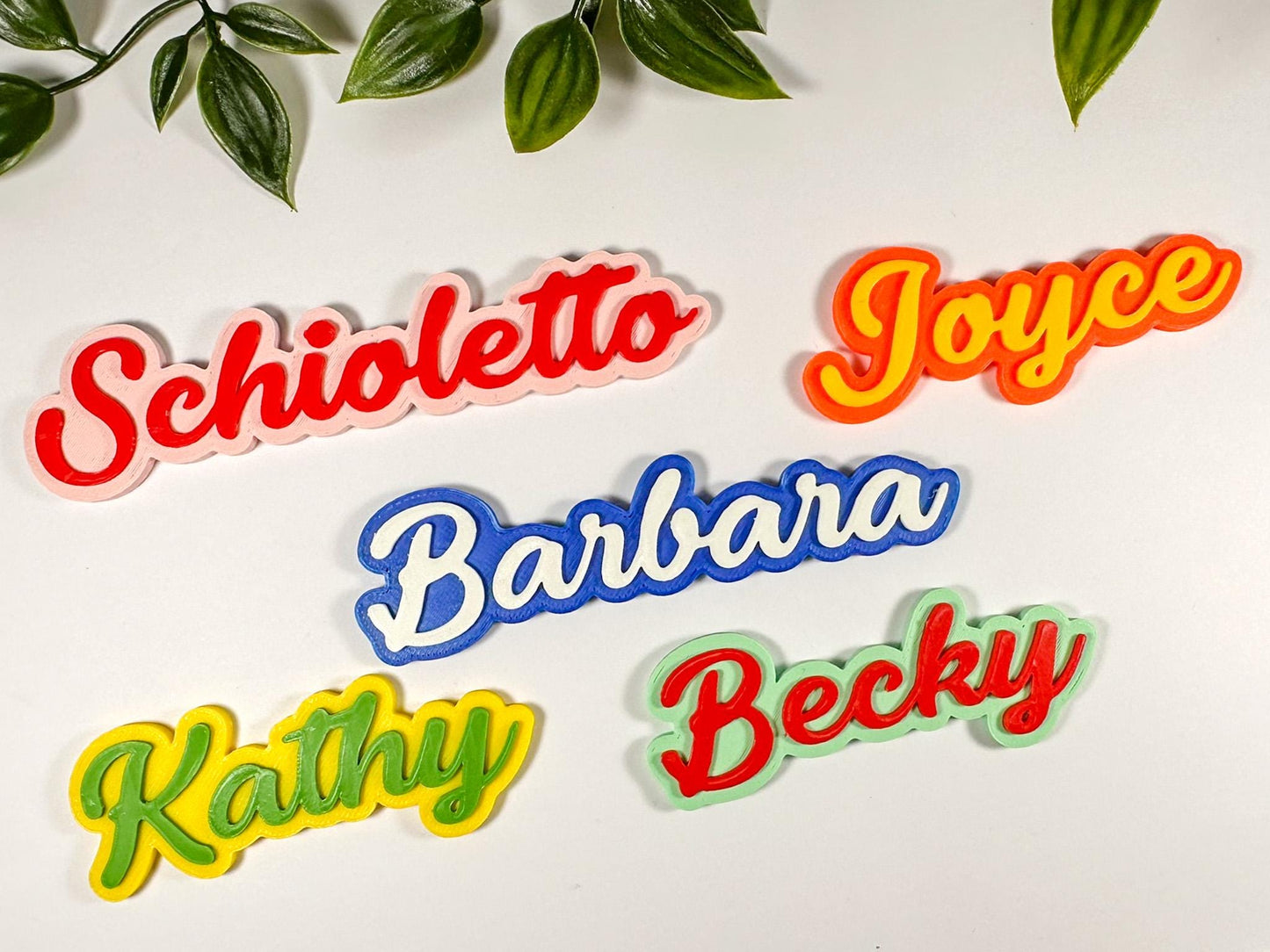 Personalized Name Magnet: 3D Printed Two-Color